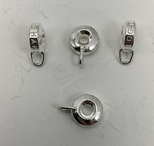 100 Silver Bails Connectors for Charms/Pendants/Beads 9 Box 102