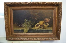 Framed Oil Painting on Canvas "Still Life" Signed: "Hill" 21" x 14 3/4" (CU#881)