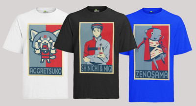 Retro Anime Shirt Aggretsuko Shinichi & Migi Zenosama Manga  Bio T-Shirt Herren
