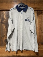 Vintage Warner Bros Grey Bugs Bunny Collared 1/4 Zip Long sleeve T-shirt XL