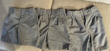 Tom Sawyer Boys Sz5 Pleated Front School Uniform Shorts Gray Lot Of 3 Preowned