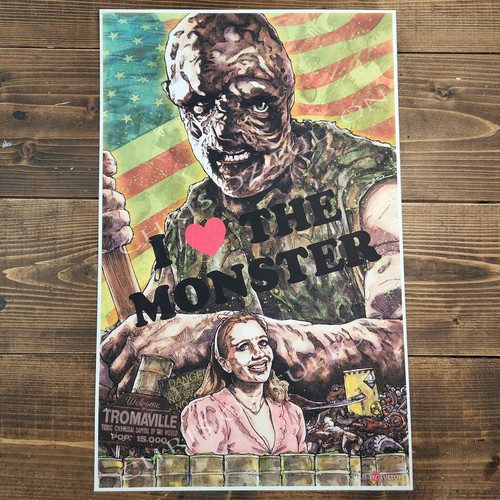 The Toxic Avenger Horror Movie 11x17 Art Print Signed By Artist Chris Oz Fulton - Picture 1 of 3