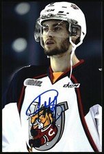 Ben Harpur Autographed 4x6 Color Photo Barrie Colts OHL #8 Close up