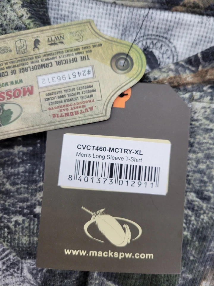 Mens macks prairie wings xl Camo Hensley Mossy Oak Camo Duck Hunting New - Image 3 of 4