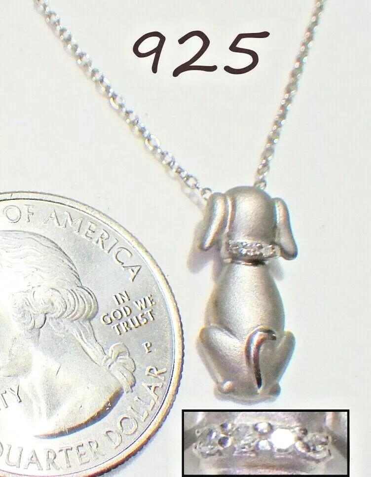 Diamond top dog pendant