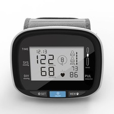 Automatic Digital Wrist Blood Pressure Monitor Heart Rate LCD Screen With Voice