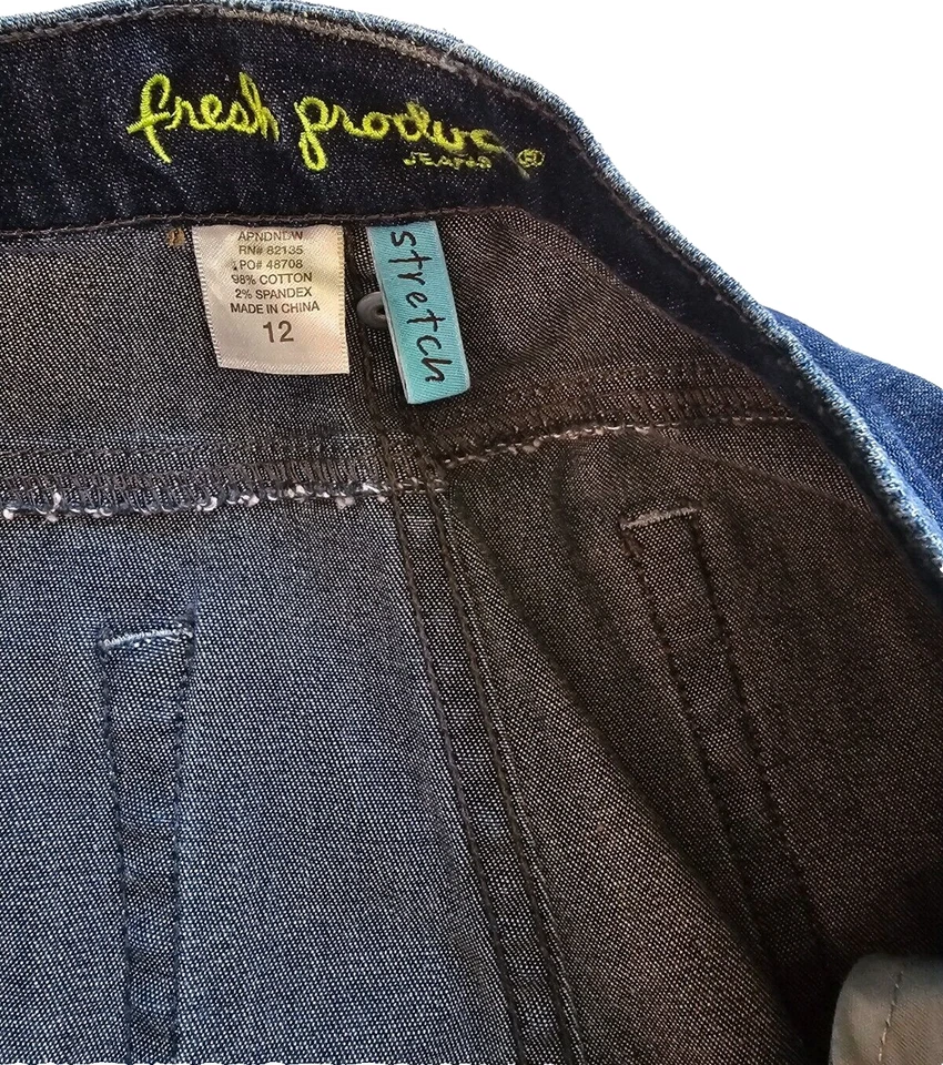 Fresh Produce Womens Jeans Size 12  Straight Leg Dark Denim Wash - Image 3 of 3