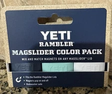 Yeti Rambler Magslider Color Pack - Set of 3 Colors: Navy/Sea Foam/White (New)