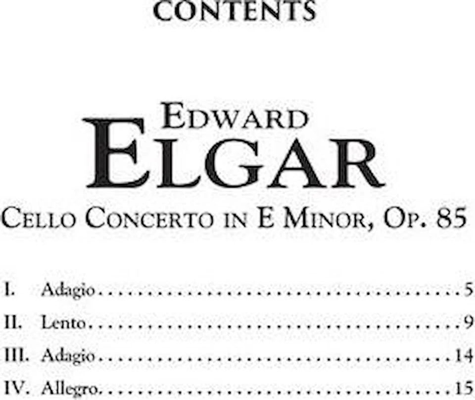 Elgar - Violoncello Concerto in E Minor, Op. 85 - Image 4 of 4