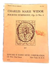 CHARLES MARIE WIDOR: 4TH SYMPHONY, OP.13,No.4...