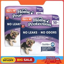 2 Pack Hartz Home Protection Lavender Scent Odor-Eliminating Dog Pads