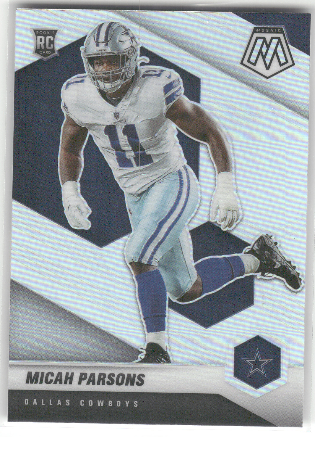 2021 Panini Mosaic #362 Micah Parsons Silver RC