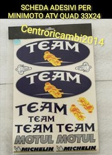 ADESIVI PER MINIMOTO ATV QUAD BLATA GIGANTI PREFUSTELLATI KIT M 33X24 CM 