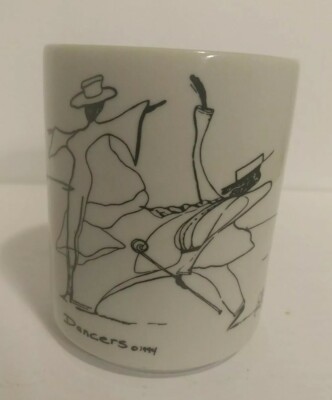 Black & White EDUCATIONAL NARRATIVE IMAGES THE POSMIN'S CO DANCERS Coffee Mug 94