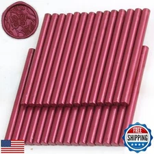 Purplish Red Wax Seal Sticks, 30pcs Sealing Wax Sticks, HOSEALING Glue Gun Wa