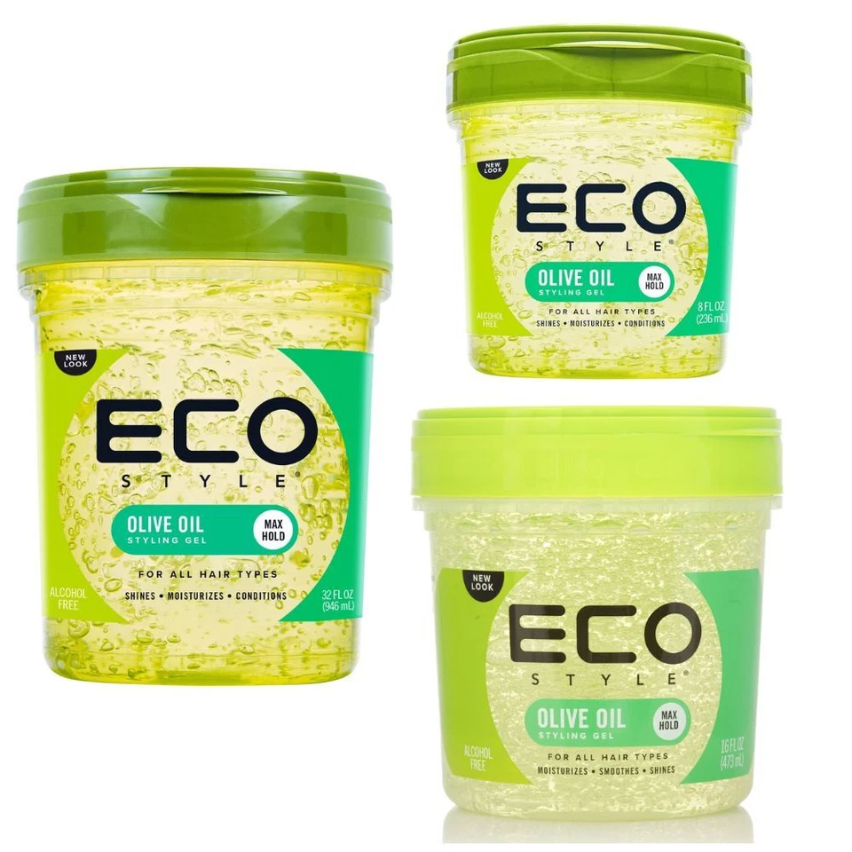 ECO STYLER OLIVE OIL STYLING GEL FOR ALL HAIR TYPES 8OZ, 16OZ, 32OZ