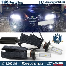 Kit Lampadine LED per Alfa Romeo 166 2003> ANABBAGLIANTI H7 Luce Bianca CANbus