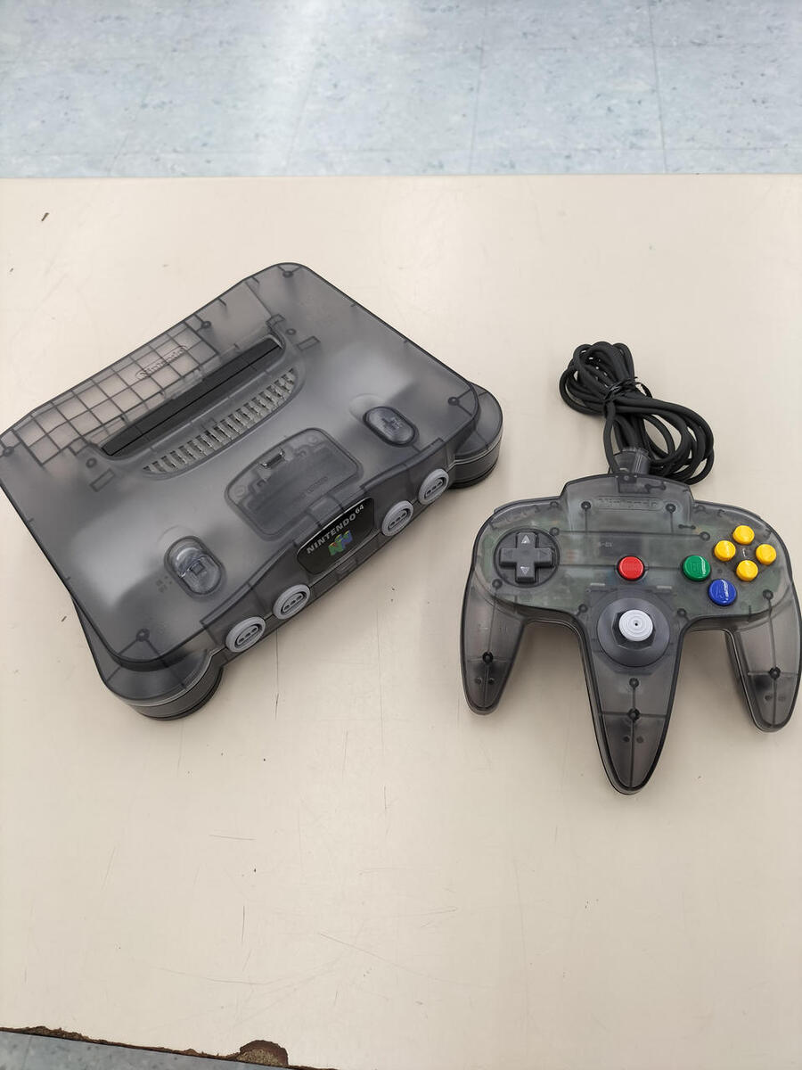 Nintendo 64 Clear Black NUS-001 Japanese Game Console Import Nintendo 64 Clear Black NUS-001 Japanese Game Console Import