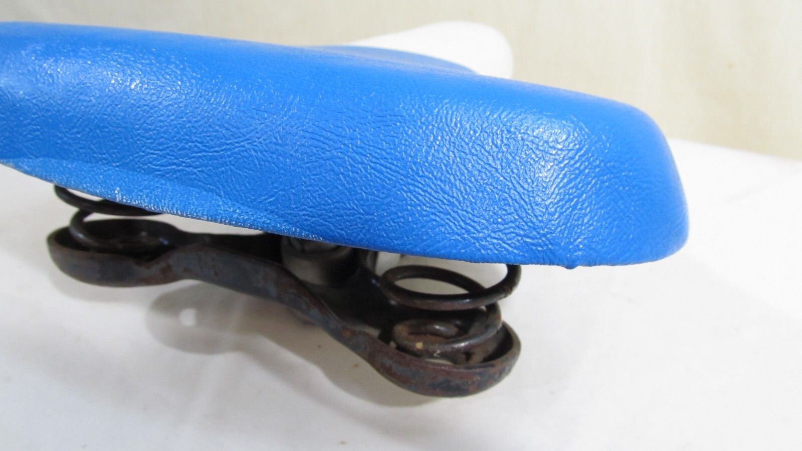 Persons seat saddle Vintage Blue White 40s 50s Monark Hawthorne Klunker Mesinger