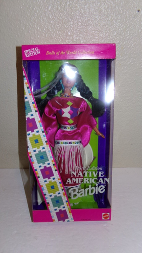 Native American Barbie Doll Third Edition Dolls of the World 1994 Mattel 12699 - Picture 2 of 4