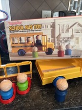 Vintage Tuppertoys School Bus Toy That Converts To Classroom. 1987 Very good