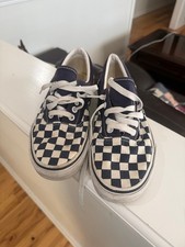 Women's Vans Checkered Sneakers navy White Standard Size8.5