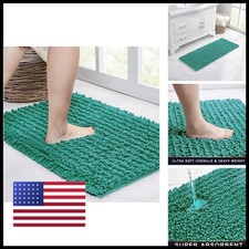 Walensee Large Bathroom Rug Non Slip Bath Mat 24x60 Inch Turquoise Water