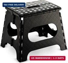 Folding Step Stool - 11" Hight - The Lightweight Step Stool is Sturdy Enough to