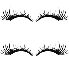 Car Eyelashes for Headlights, Black Car Lashes Sticker Funny Car Headlight