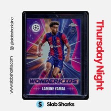 2023 TOPPS CHROME UEFA CLUB COMPETITIONS #WK-3 LAMINE YAMAL WONDERKIDS RC ROOKIE