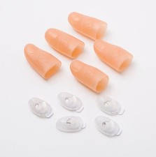 5Pcs Fake Soft Thumb Tip Finger Magic Trick Close Up Stage Show Prop Prank LOCAL
