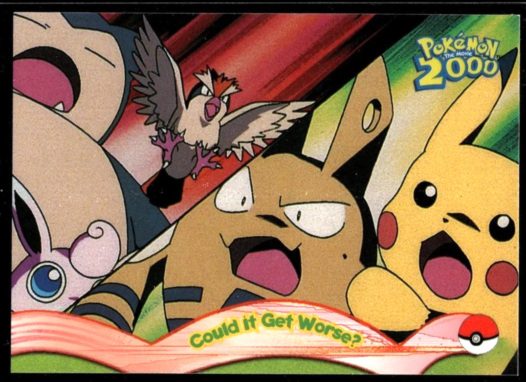Could It Get Worse? #10 Pokemon 1999 Topps The Movie 2000 Trading FOIL Card NMMT