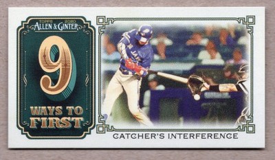 Catchers Interference 2020 Allen & Ginter 9 Ways to First Base Mini #M9WF-8