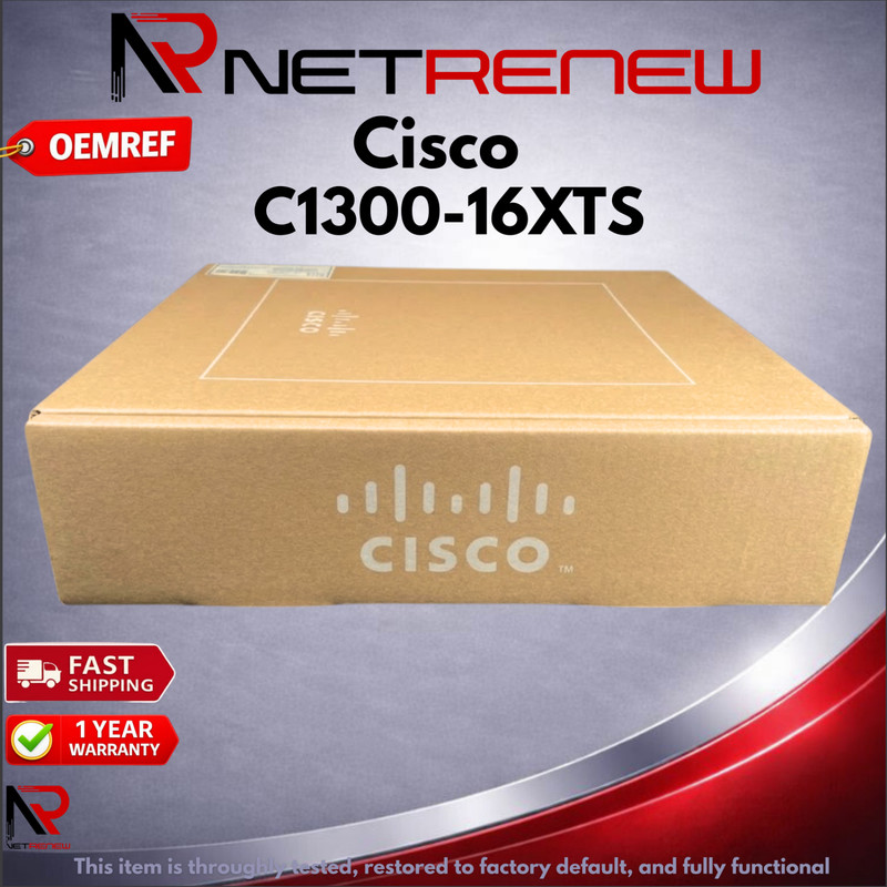 Cisco Refresh C1300-16XTS Managed Gigabit Ethernet 16 Port 8 x 10G SFP Switch