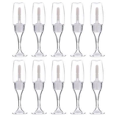  10 Pcs Lippenstiftbehälter Lipgloss-Behälter Plastiklipglossrohre