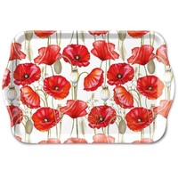 Tablett, Tray Poppy All Over 13X21Cm By Ambiente | Mohn