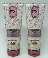 2 BATH  BODY WORKS AROMATHERAPY INSPIRE LOVE ROSE VANILLA ULTIMATE CREAM LOTION