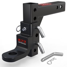 Openroad Adjustable Trailer Hitch Ball Mount Fits 2-inch Receiver 1-inch Ho...