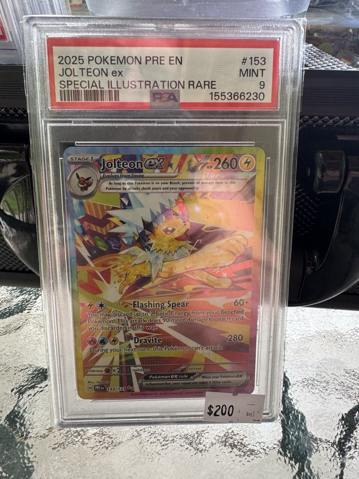 PSA 9 Jolteon EX 153/131 Prismatic Evolutions