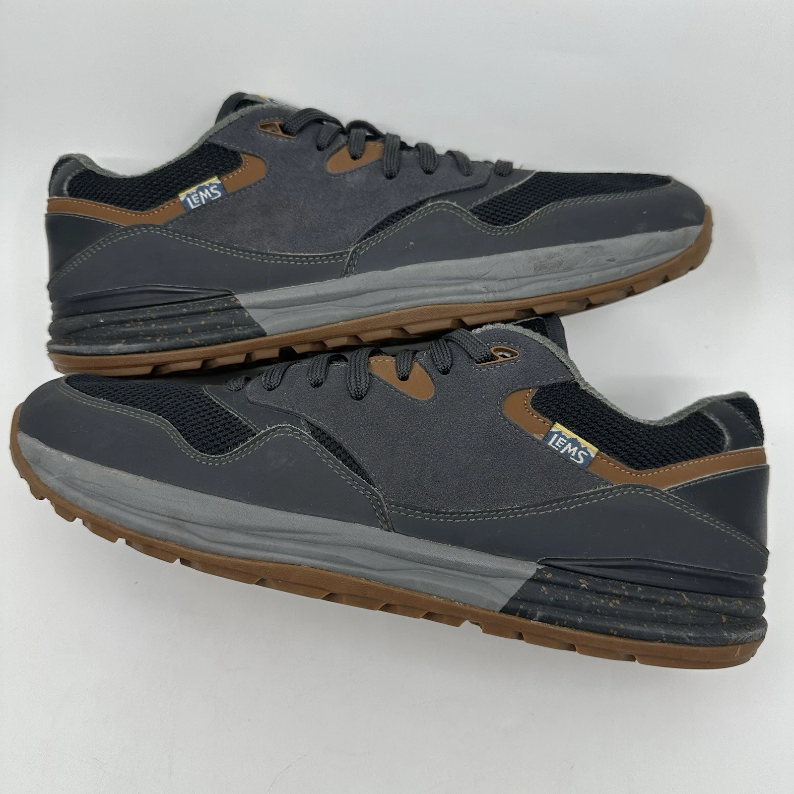 Lems Trailhead Shoes Mens 13D Stormy Night Gray Hiking Trail Minimalist Sneakers