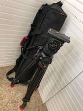 Sachtler FSB 8 Fluid Head Speed Lock 75 Carbon Fiber Legs, Pan Bar, Sachtler Bag