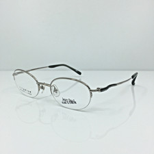 Occhiali da vista nuovi vintage Jean Paul Gaultier JPG 55-0031 titanio-P C. argento lucido