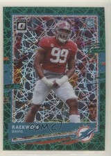 2020 Panini Donruss Optic Rookies Green Velocity Prizm Raekwon Davis #134 2l4