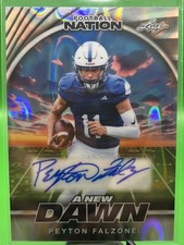 Peyton Falzone 2025 Leaf Nation #/15 A New Dawn Silver Lava Auto RC Autograph