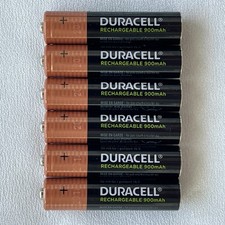    Duracell Rechargeable AAA Batteries   Lot of 6   Barely Used