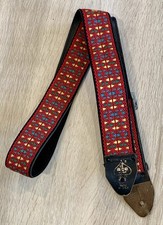 Vtg 60's ACE Monterey Original Gold Logo Woven Guitar Strap Made in USA