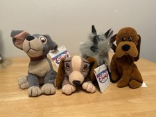 Disney Store Lady And The Tramp Bean Bag Plush Lot 7 Preowned With Tags