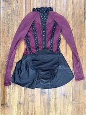 Weissman Burgundy And Black Musical Theater Jazz Dance Costume Medium Child