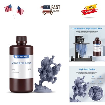 3D Printer Resin, 405nm SLA UV-Curing Resin with High Precision and Quick Cur...