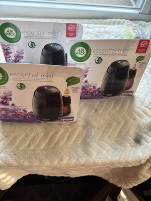 3x Air Wick Essential Mist Starter Kit Diffuser Refill Lavender Almond